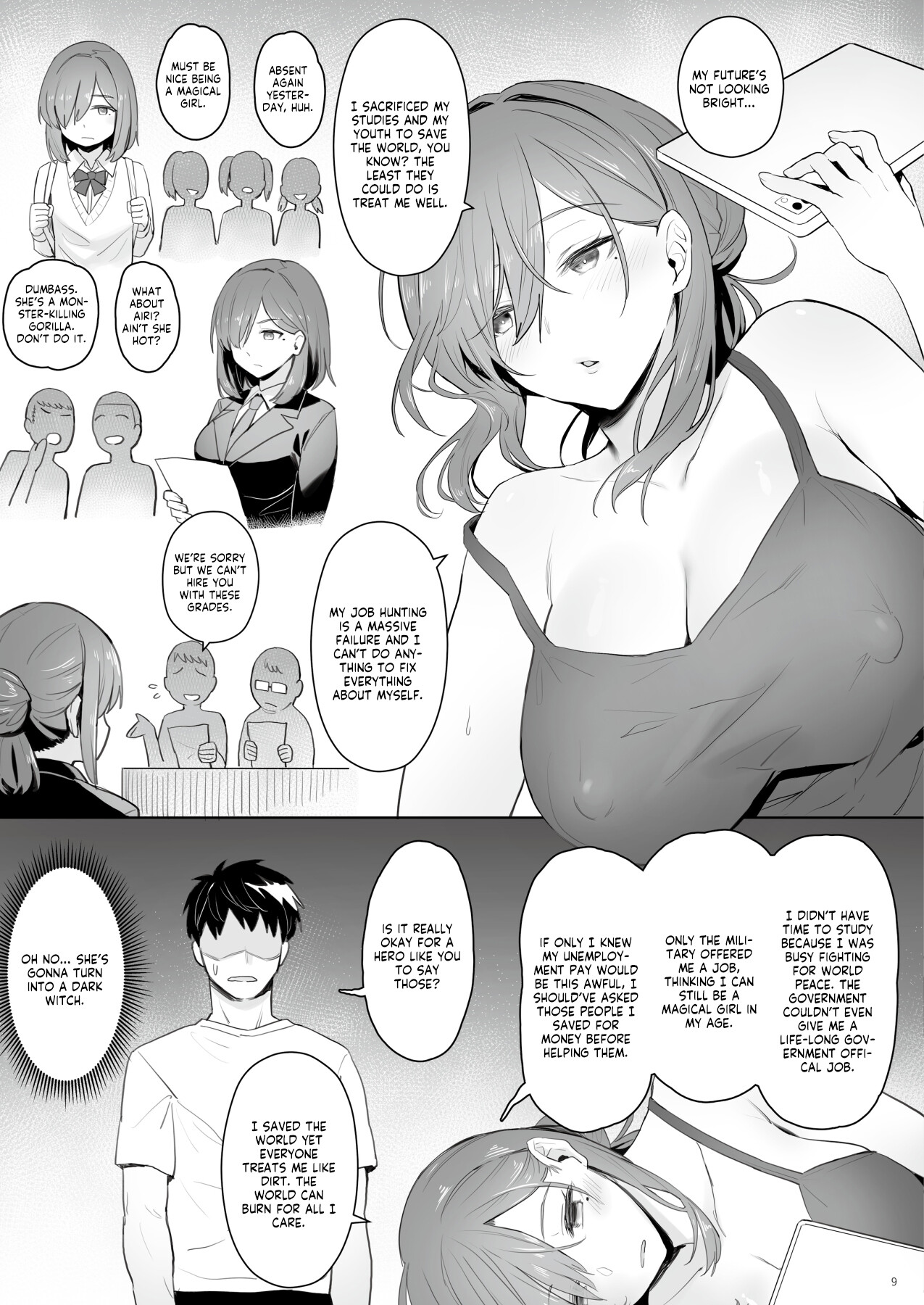 Hentai Manga Comic-The NEET Life of a Former Magical Girl-Read-6